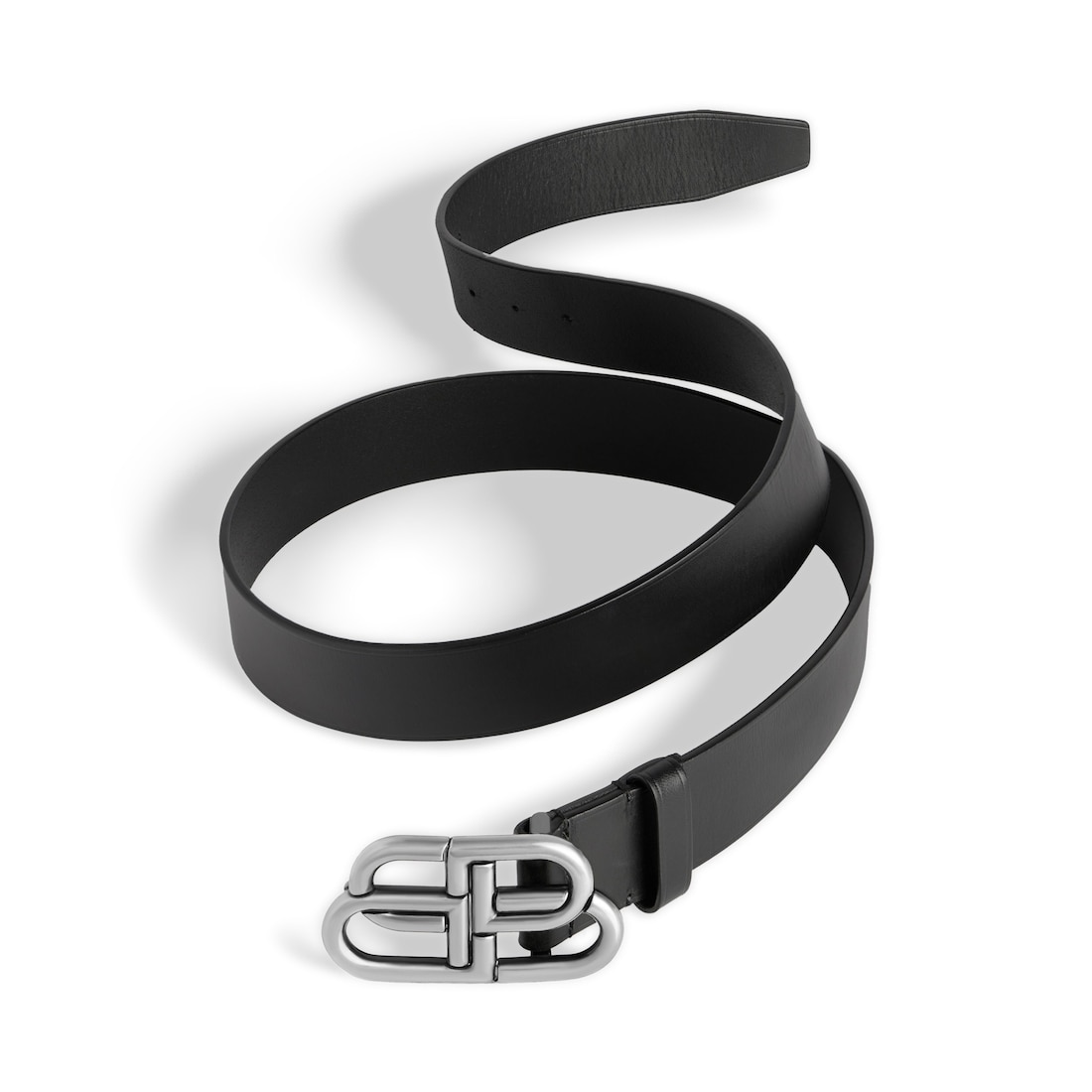 Women’s Bb Thin Belt in Black - Image 1